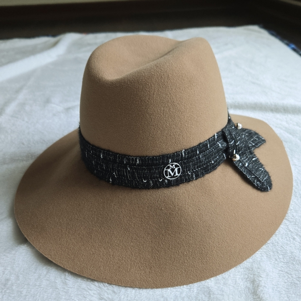 Maison Michel Charles brown felt fedora